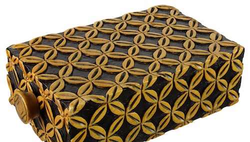 Overlapping Circles Design - Drawer Soapstone Trinket Decor Box