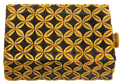 Overlapping Circles Design - Drawer Soapstone Trinket Decor Box