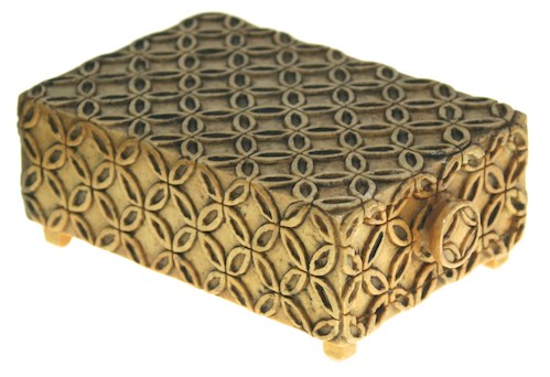 Overlapping Circles Design - Drawer Soapstone Trinket Decor Box