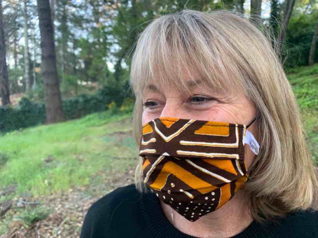 100% Cotton Dutch Wax Print Ghanaian African Mudcloth Face Mask