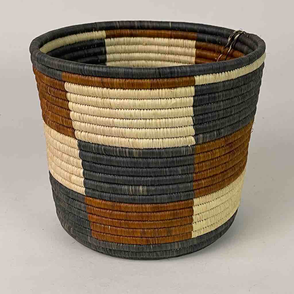 6 x 7” large checkerboard Batwa basket