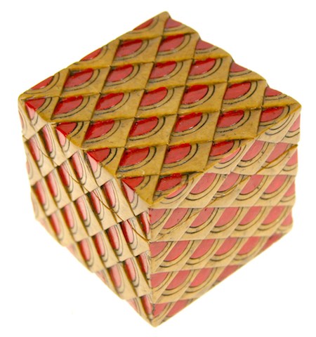 Dragon Skin Design Small Cube Soapstone Trinket Decor Box