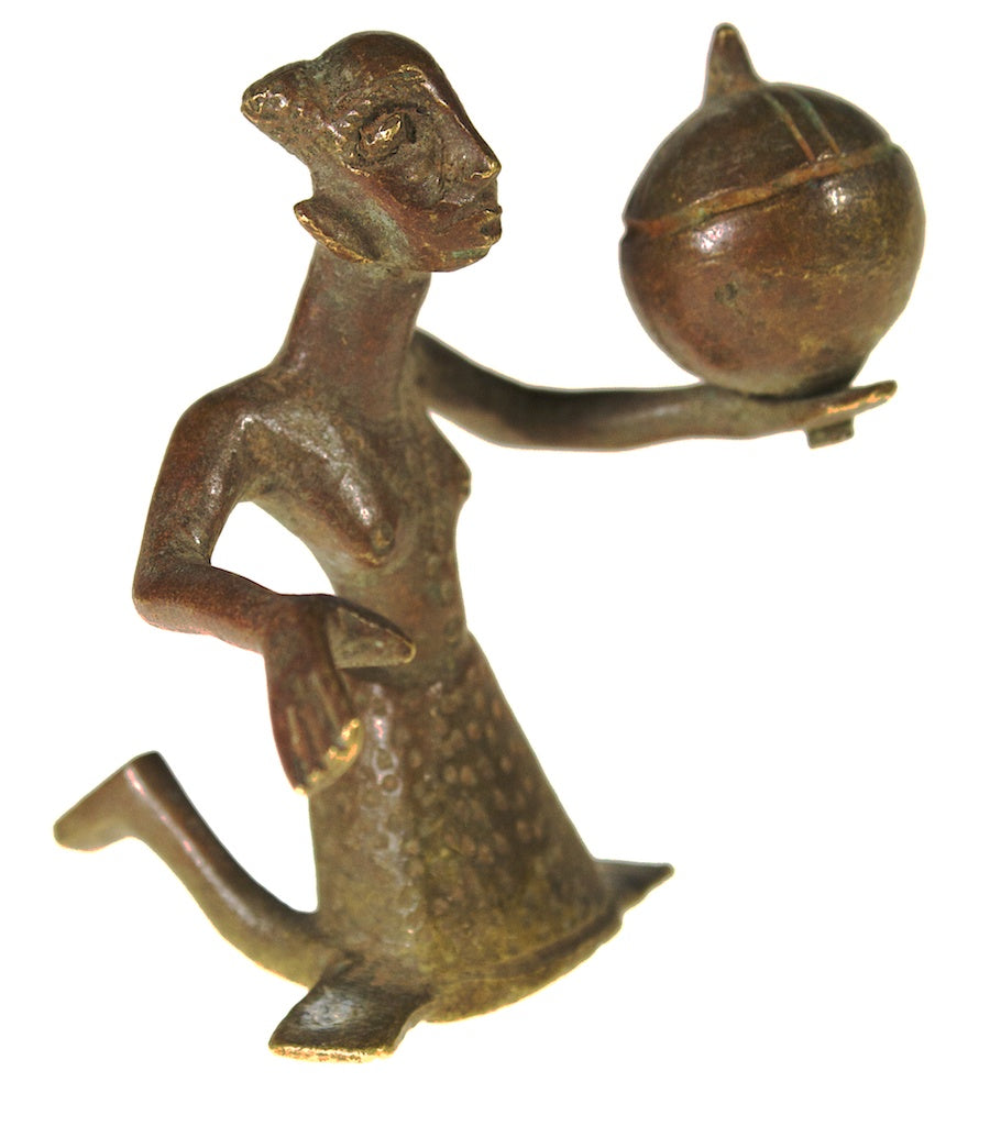 Brass Fon asen woman figure