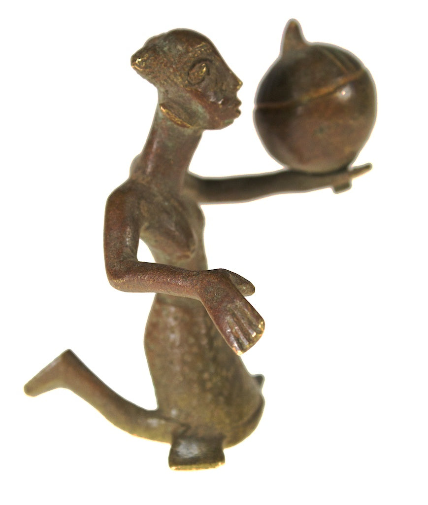 Brass Fon asen woman figure