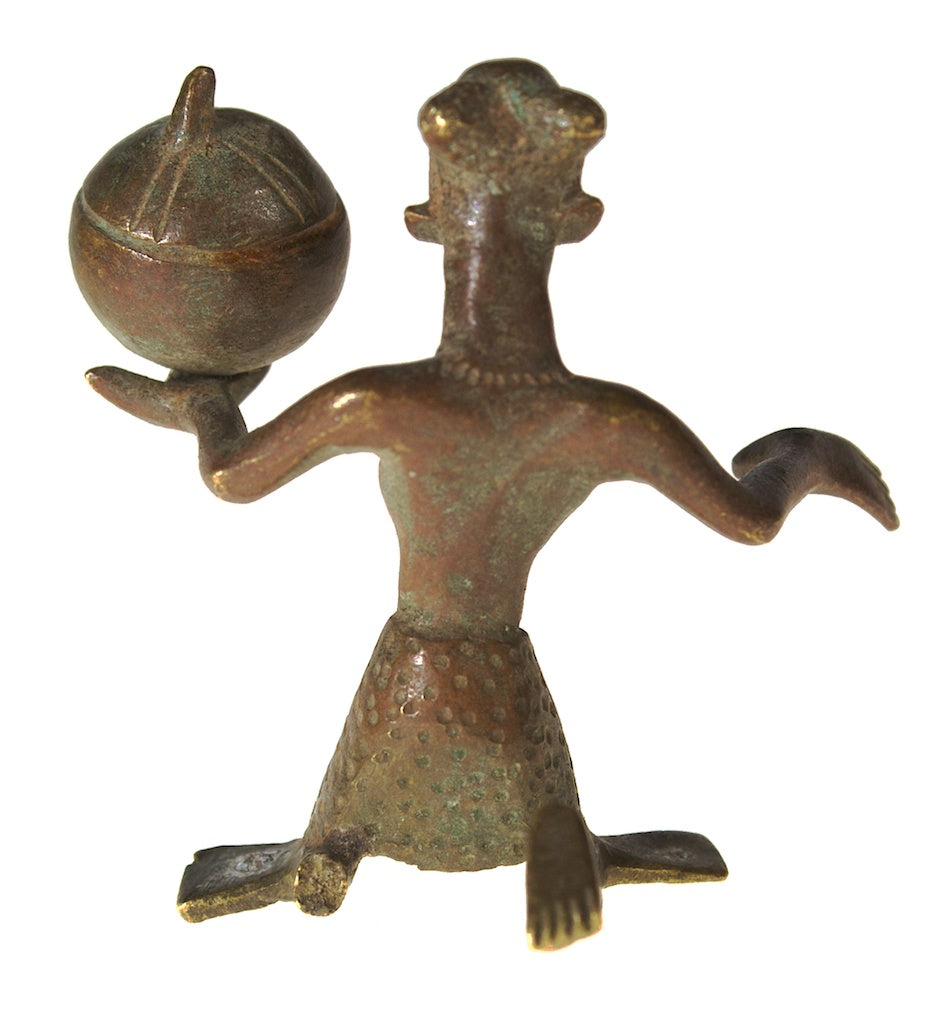 Brass Fon asen woman figure