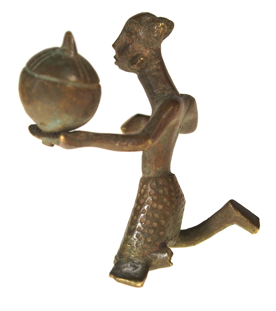 Brass Fon asen woman figure