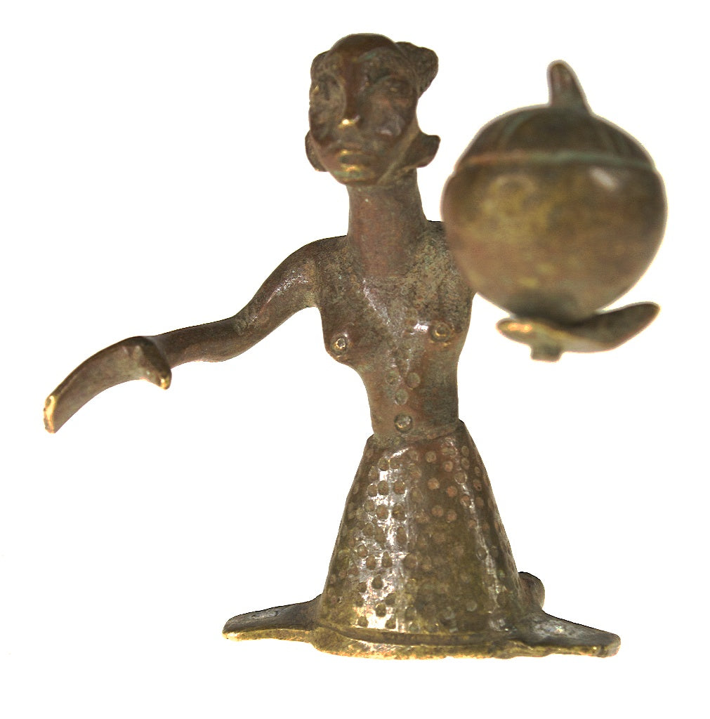 Brass Fon asen woman figure
