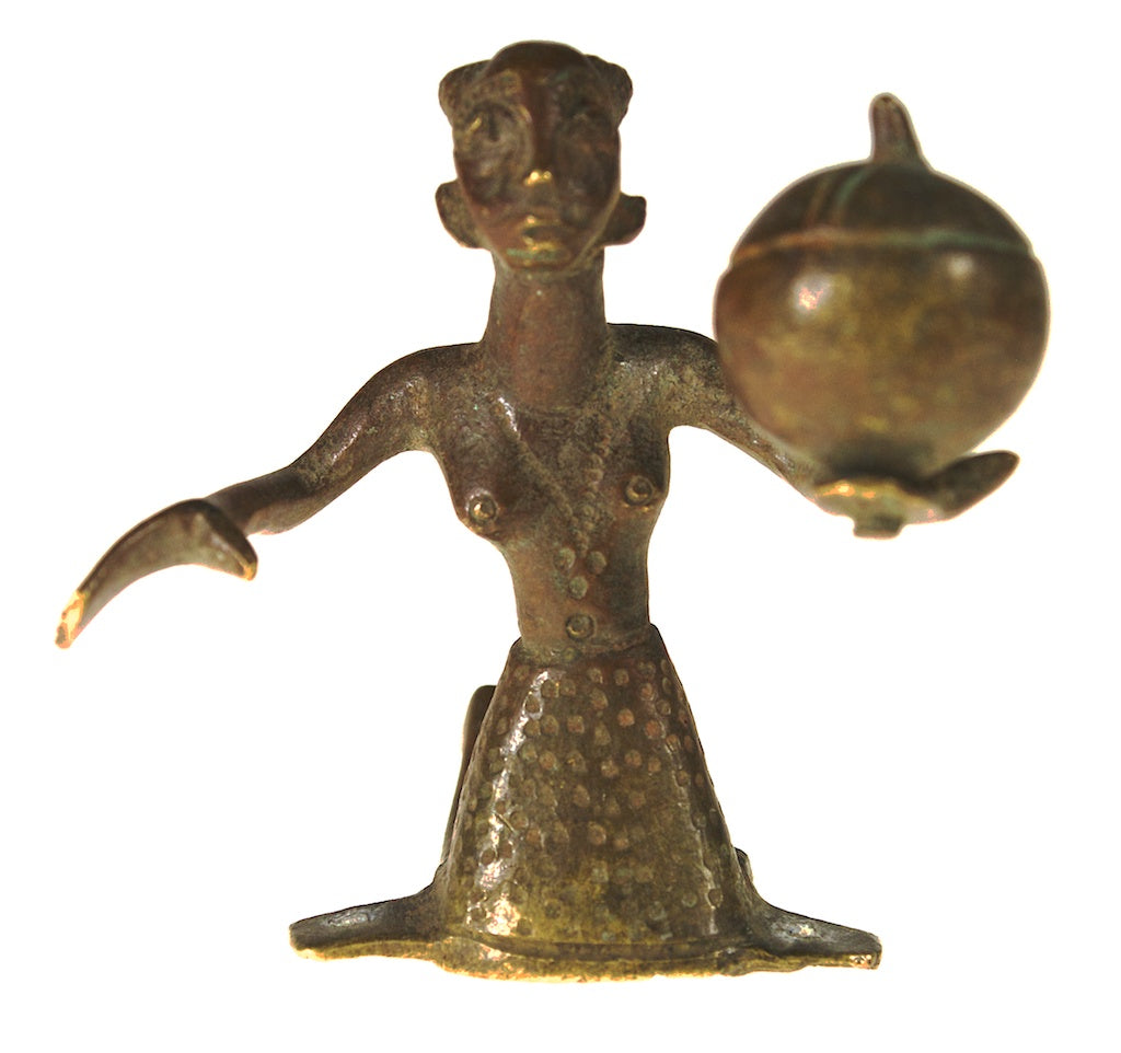 Brass Fon asen woman figure