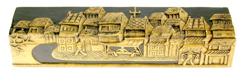 Vietnamese Street Design - Long Soapstone Trinket Decor Pencil Box