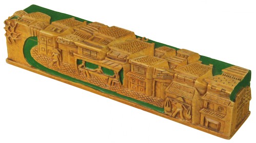 Vietnamese Street Design - Long Soapstone Trinket Decor Pencil Box