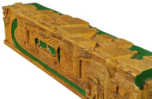 Vietnamese Street Design - Long Soapstone Trinket Decor Pencil Box