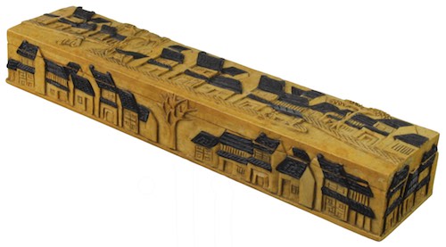 Vietnamese Street Design - Long Soapstone Trinket Decor Pencil Box
