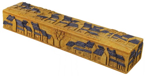 Vietnamese Street Design - Long Soapstone Trinket Decor Pencil Box