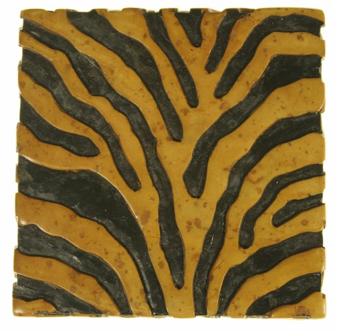 Zebra Motif Soapstone Trinket Decor Box