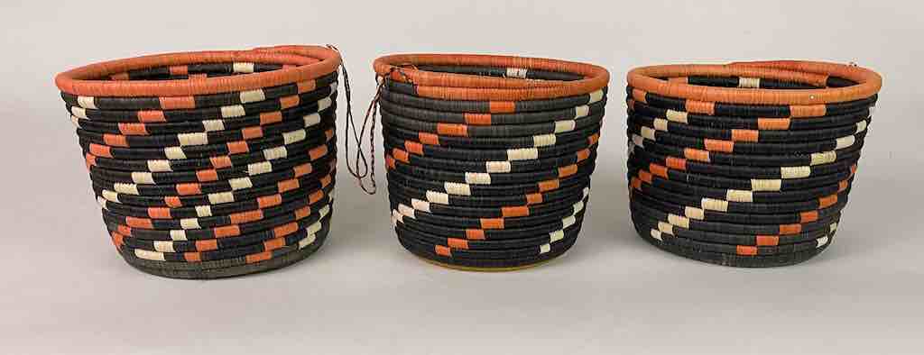 6 x 7 1/2” salmon ascending staircase Batwa basket