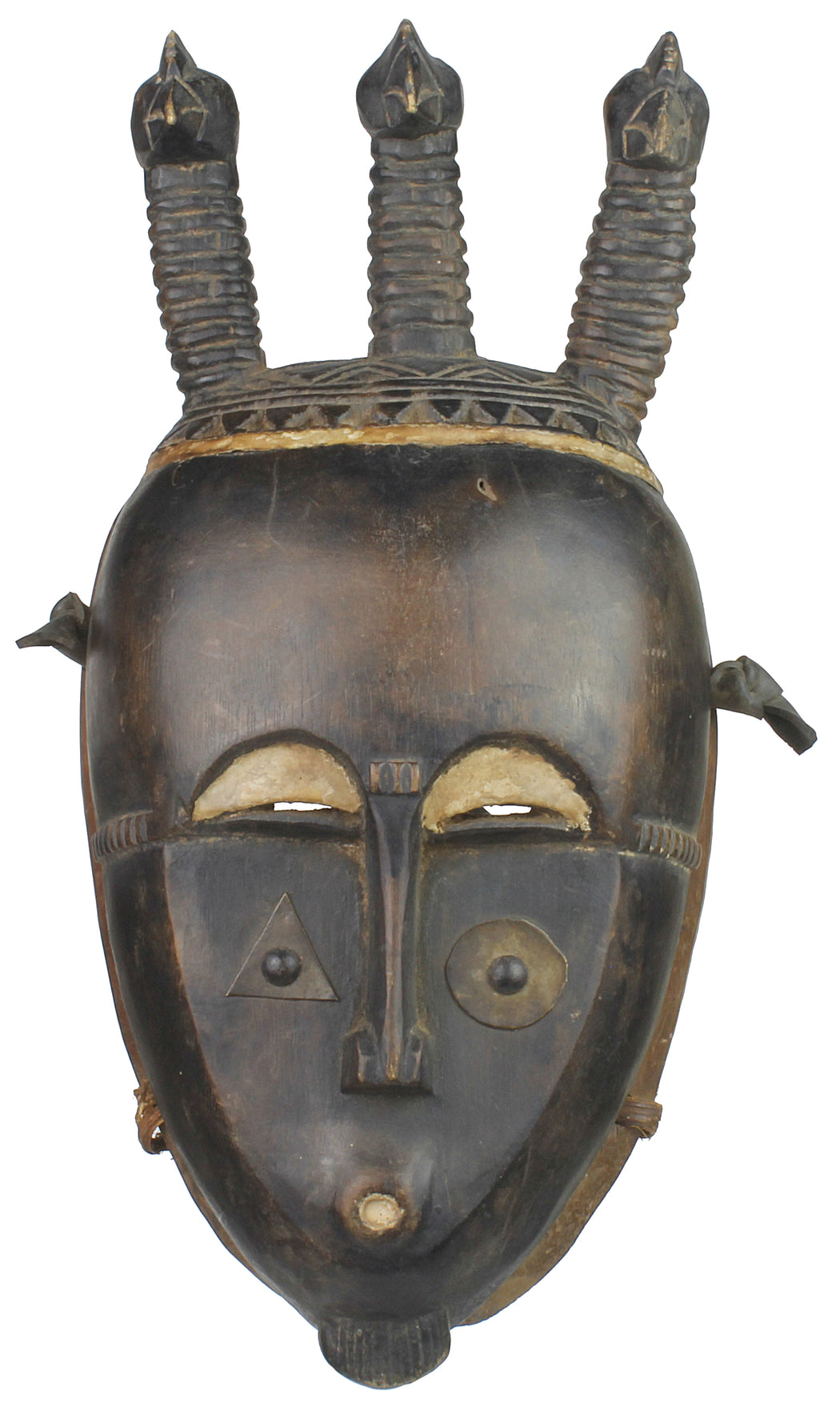 Authenticated Ceremonial African Yaure Tribal Mask - Niger Bend