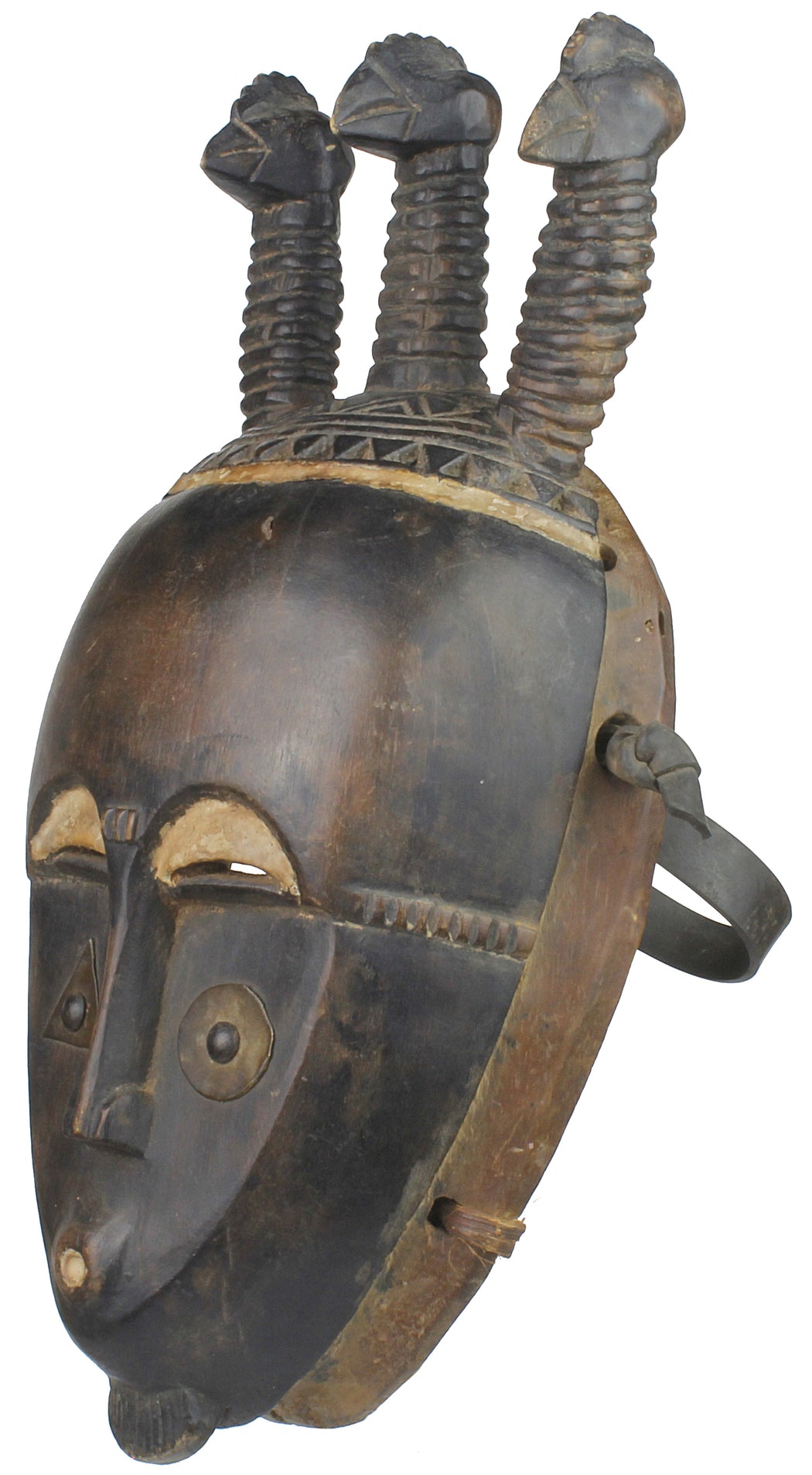 Authenticated Ceremonial African Yaure Tribal Mask - Niger Bend
