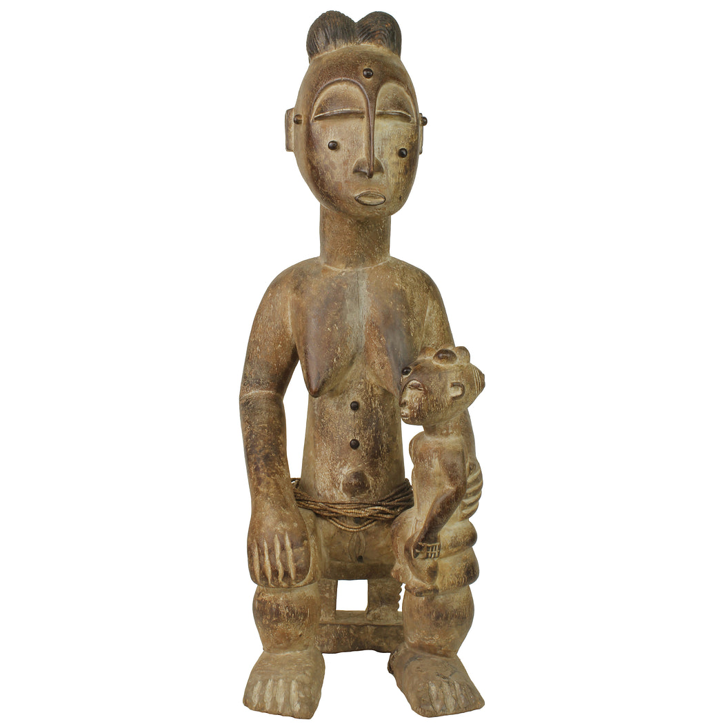 Atie Mother and Child Spirit Statue | 22.5" - Niger Bend