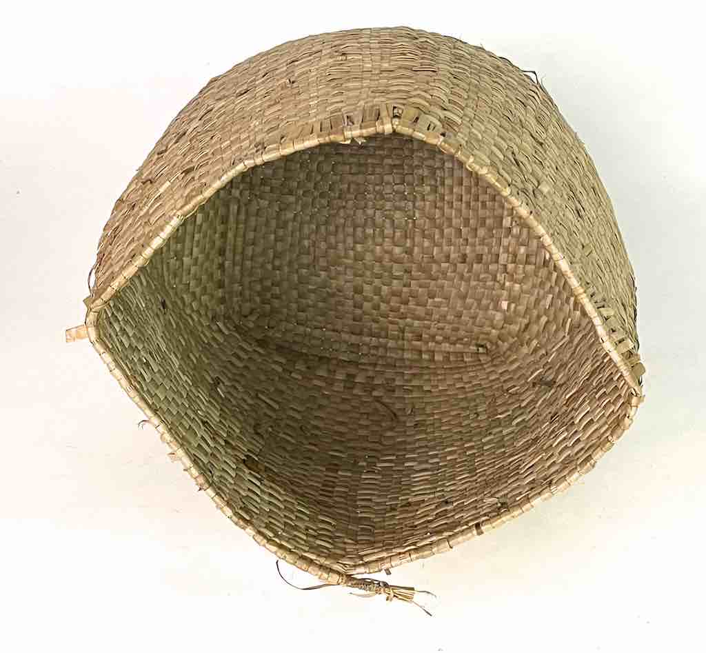 Handwoven Flexible Small Cylindrical Swampgrass Basket