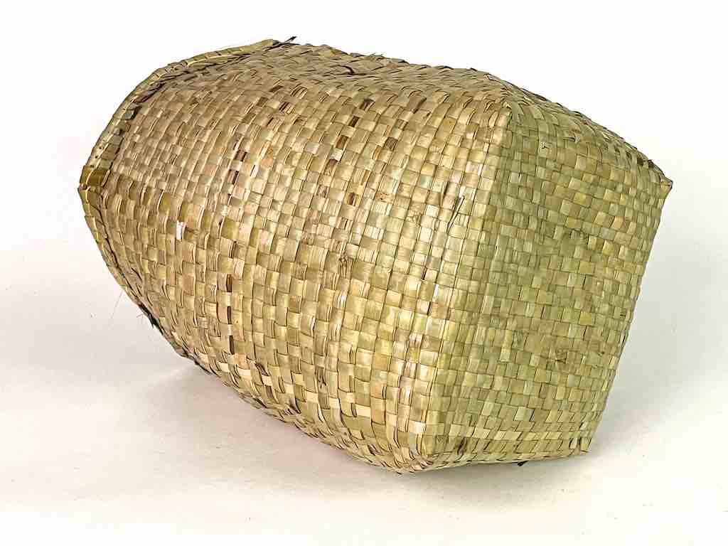 Handwoven Flexible Small Cylindrical Swampgrass Basket