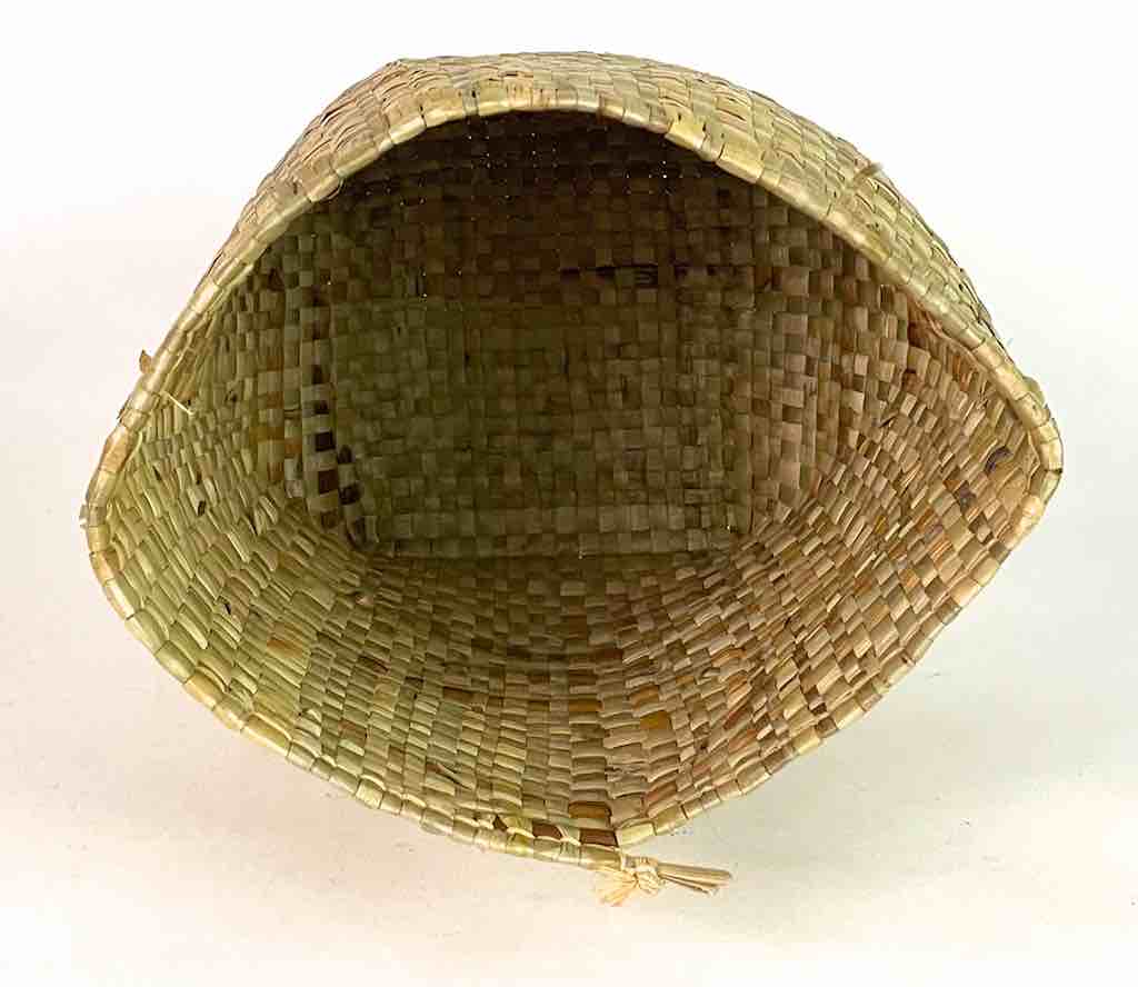 Handwoven Flexible Small Cylindrical Swampgrass Basket