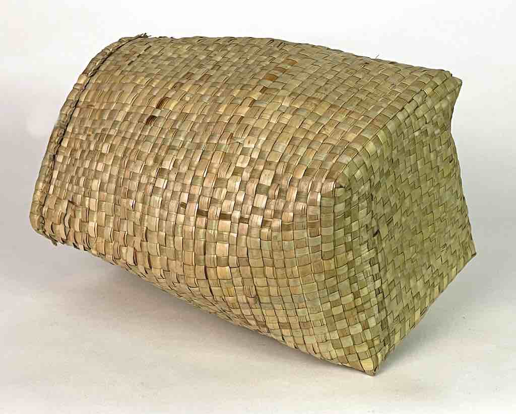 Handwoven Flexible Small Cylindrical Swampgrass Basket