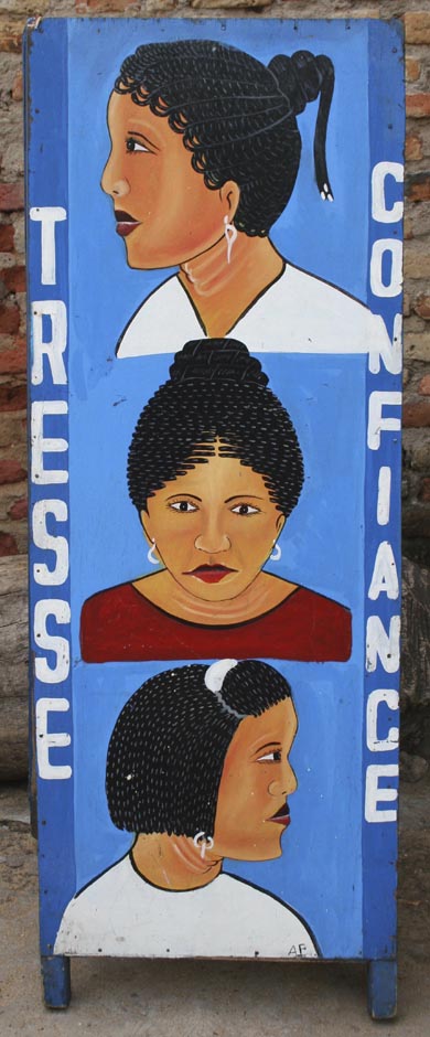 3 African Women Portraits: Vertical Beauty Salon Sandwich Sign