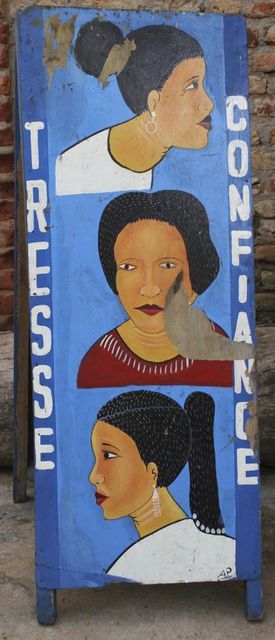 3 African Women Portraits: Vertical Beauty Salon Sandwich Sign