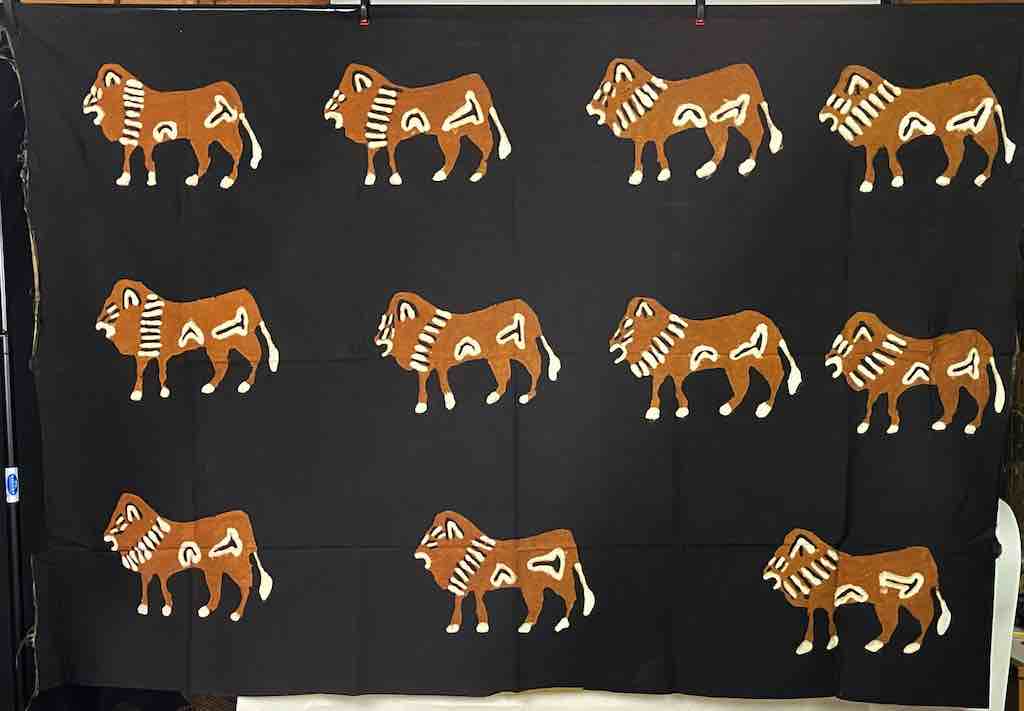 Bamana Animal Design Contemporary Mudcloth - Mali