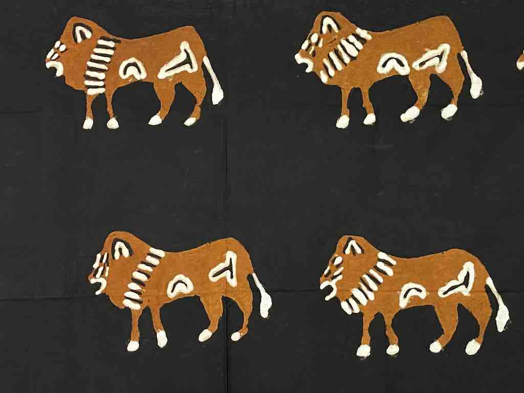 Bamana Animal Design Contemporary Mudcloth - Mali