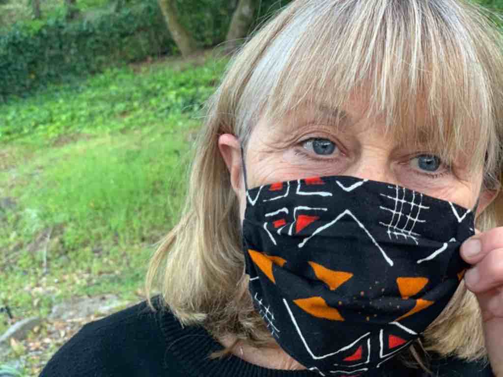 100% Cotton Dutch Wax Print Ghanaian African Mudcloth Face Mask