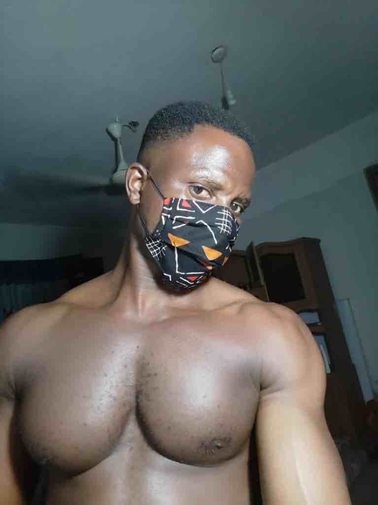 100% Cotton Dutch Wax Print Ghanaian African Mudcloth Face Mask