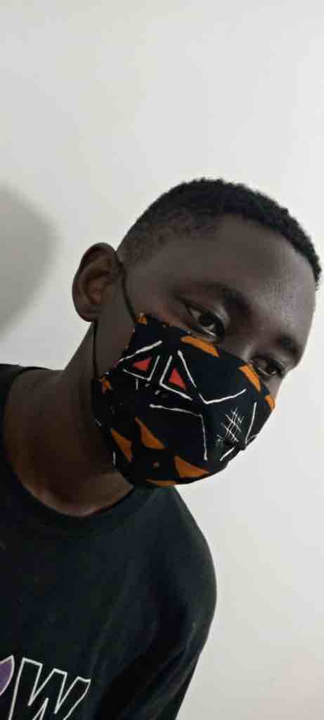 100% Cotton Dutch Wax Print Ghanaian African Mudcloth Face Mask