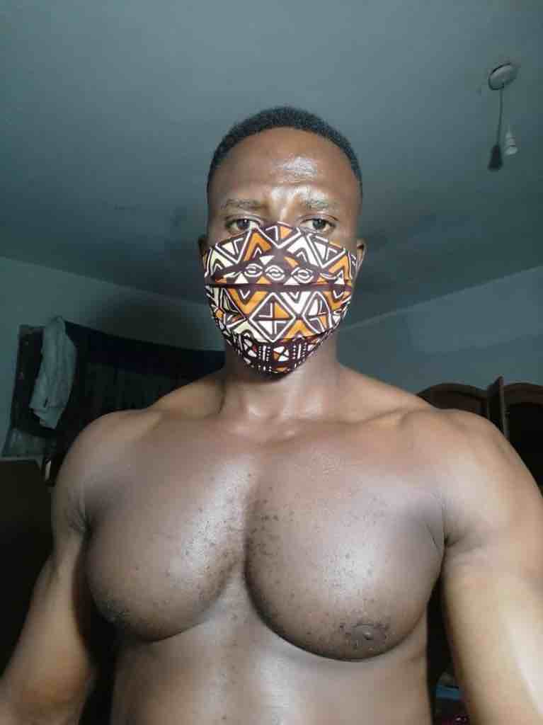 100% Cotton Dutch Wax Print Ghanaian African Mudcloth Face Mask