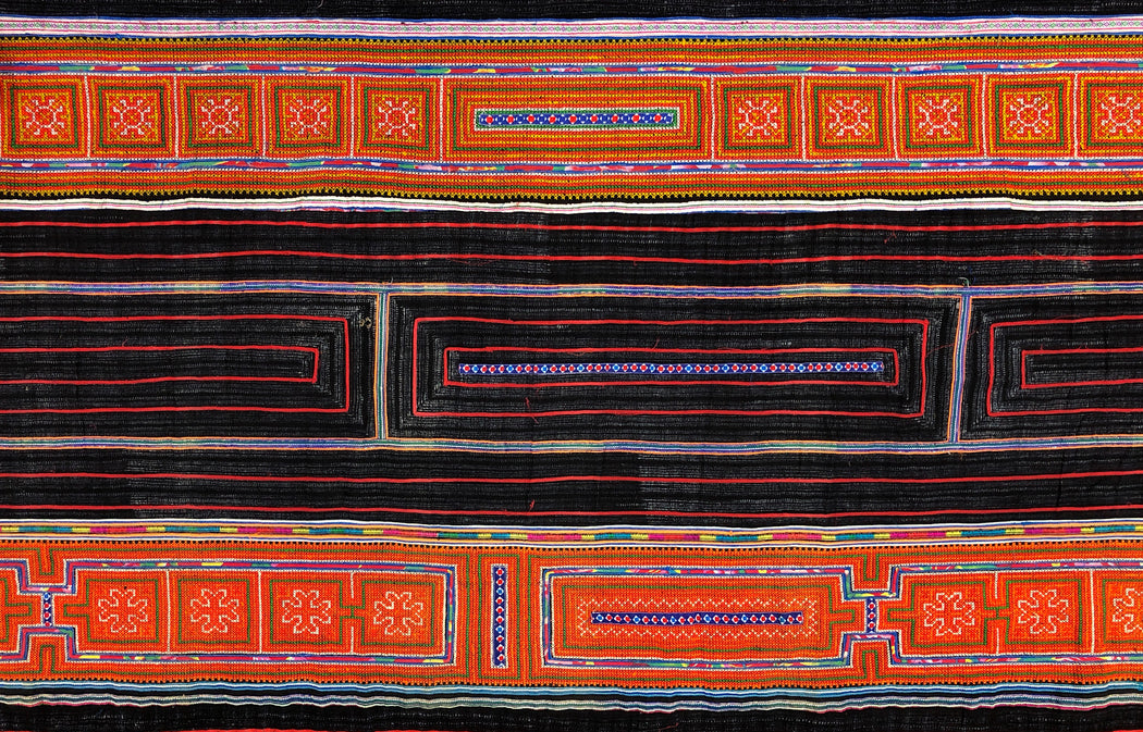 Vintage Hmong Textile (77"x 65") - Niger Bend