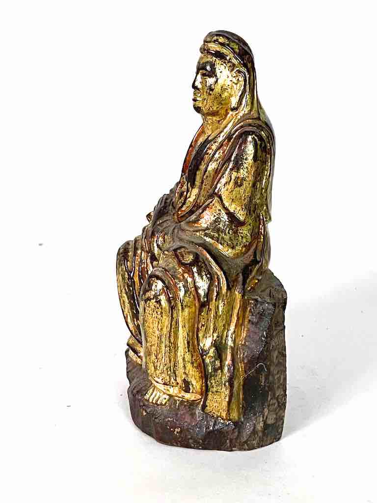Antique Gold Color Vietnamese Buddha Statue
