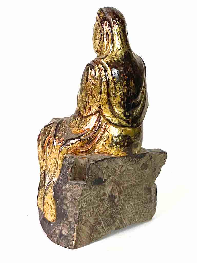 Antique Gold Color Vietnamese Buddha Statue