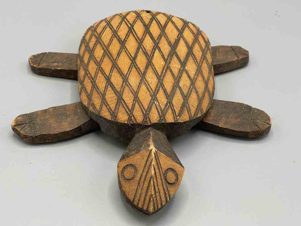 African Wood Turtle Spirit Figure - Mali
