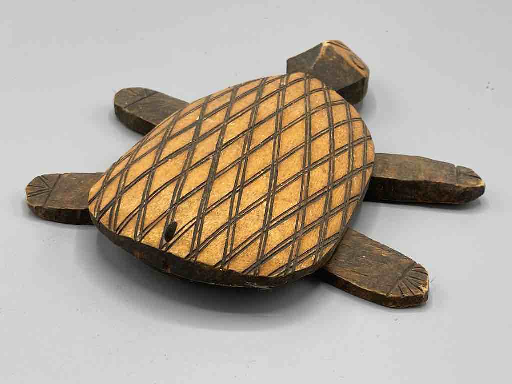 African Wood Turtle Spirit Figure - Mali