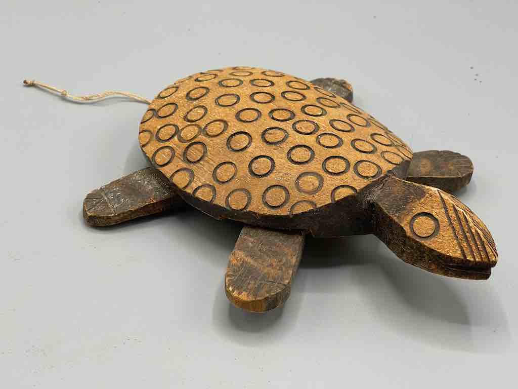 African Wood Turtle Spirit Figure - Mali