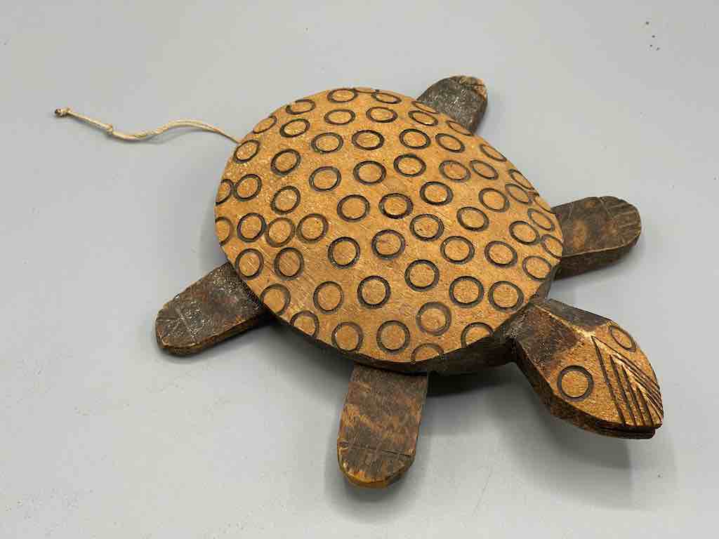 African Wood Turtle Spirit Figure - Mali