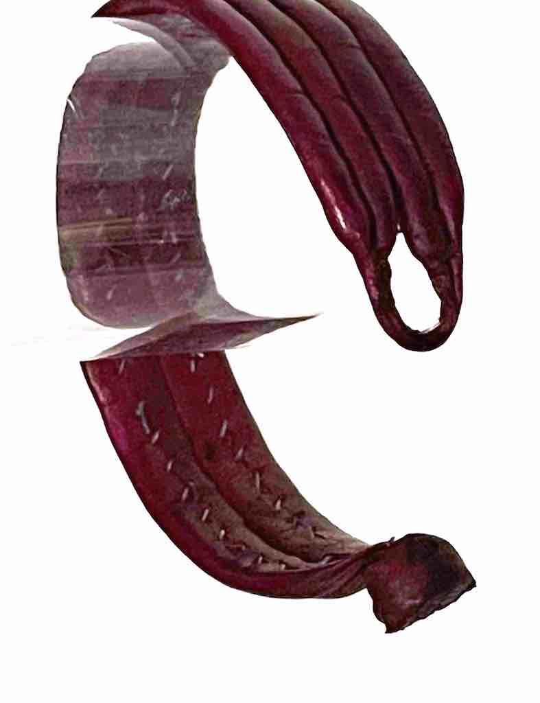 Wide Red Leather Bracelet - 2 Versions