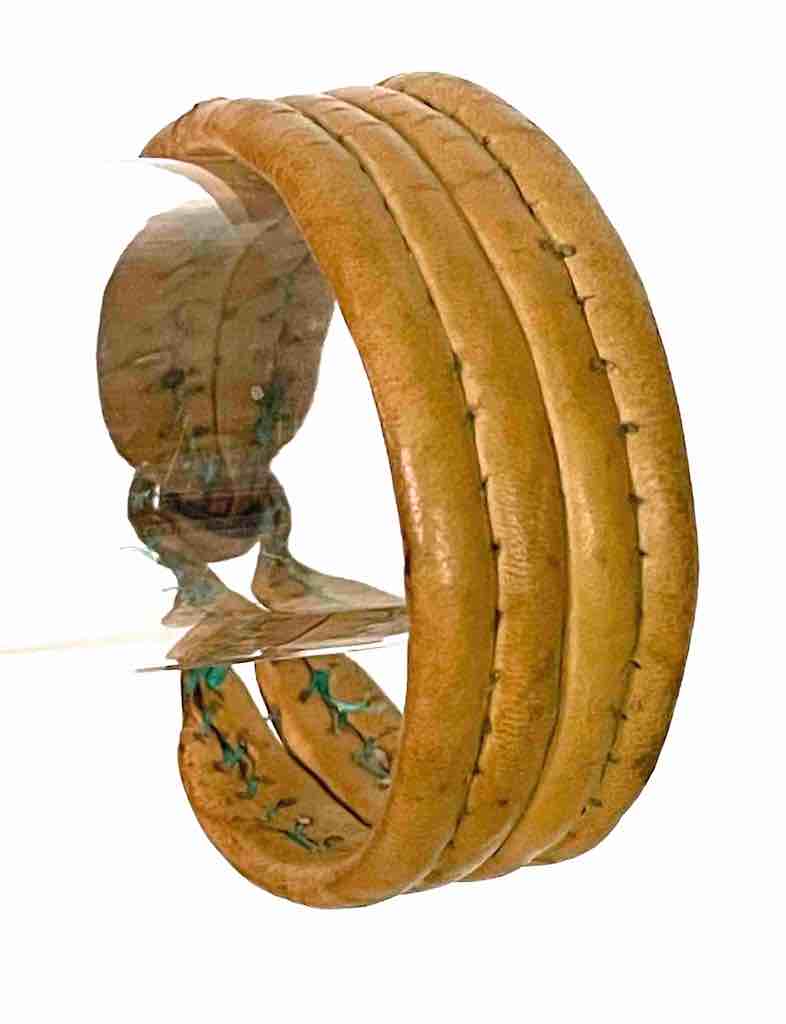 Wide Natural Leather Bracelet - 2 Versions