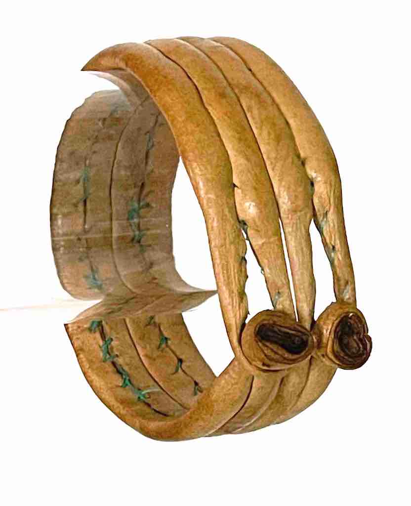 Wide Natural Leather Bracelet - 2 Versions
