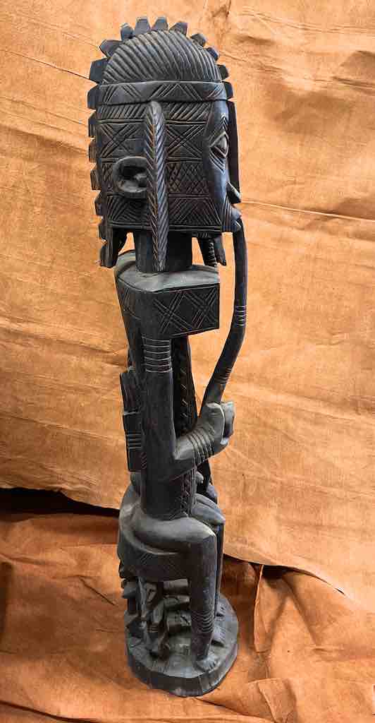 Dogon Primordial Couple Ancestor Spirit Statue | 42" - Mali