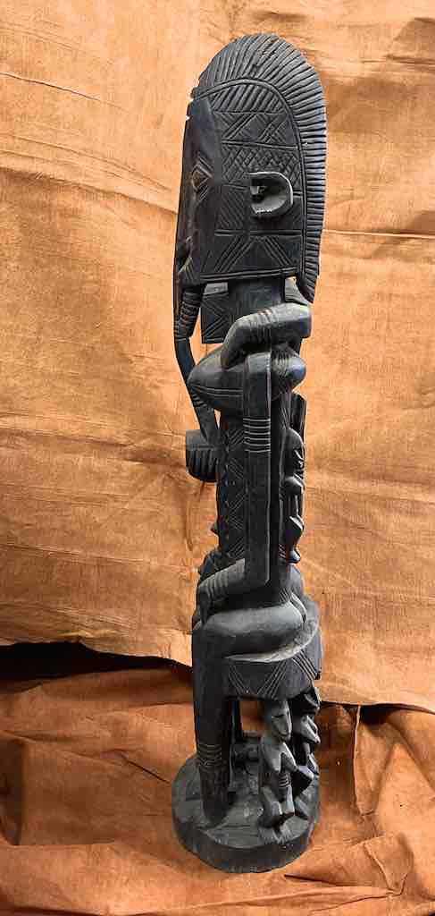 Dogon Primordial Couple Ancestor Spirit Statue | 42" - Mali