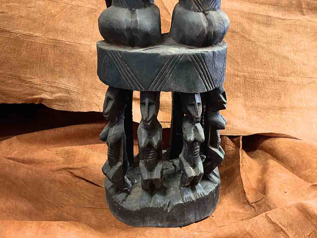Dogon Primordial Couple Ancestor Spirit Statue | 42" - Mali