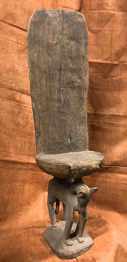 Bamana Chair – tall back – horse base - Mali