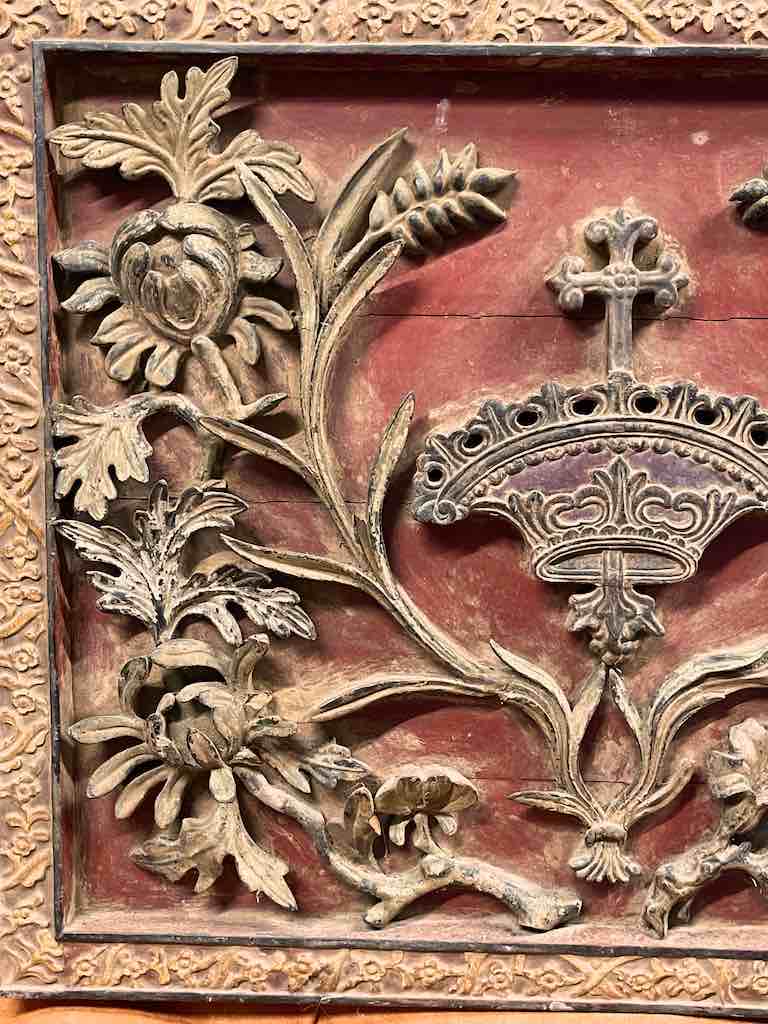 Vintage Vietnamese Bas-Relief Christian Tableau