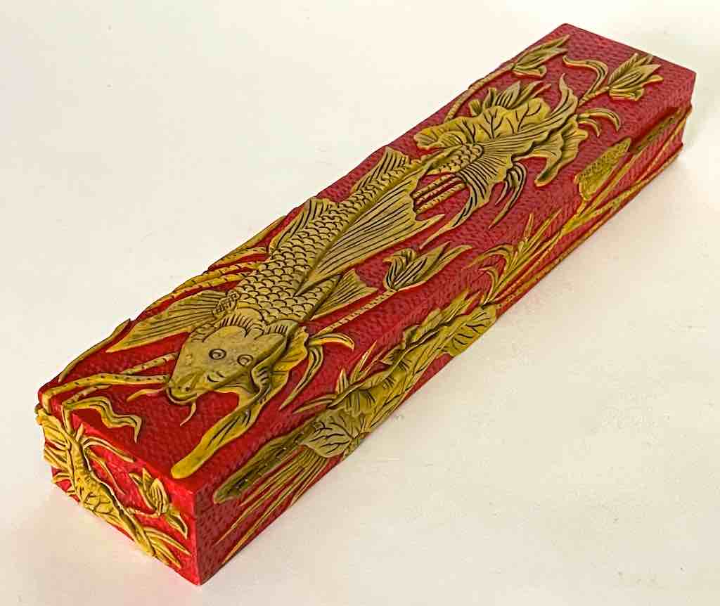 Carp Design - Large Rectangle Soapstone Trinket Decor Box